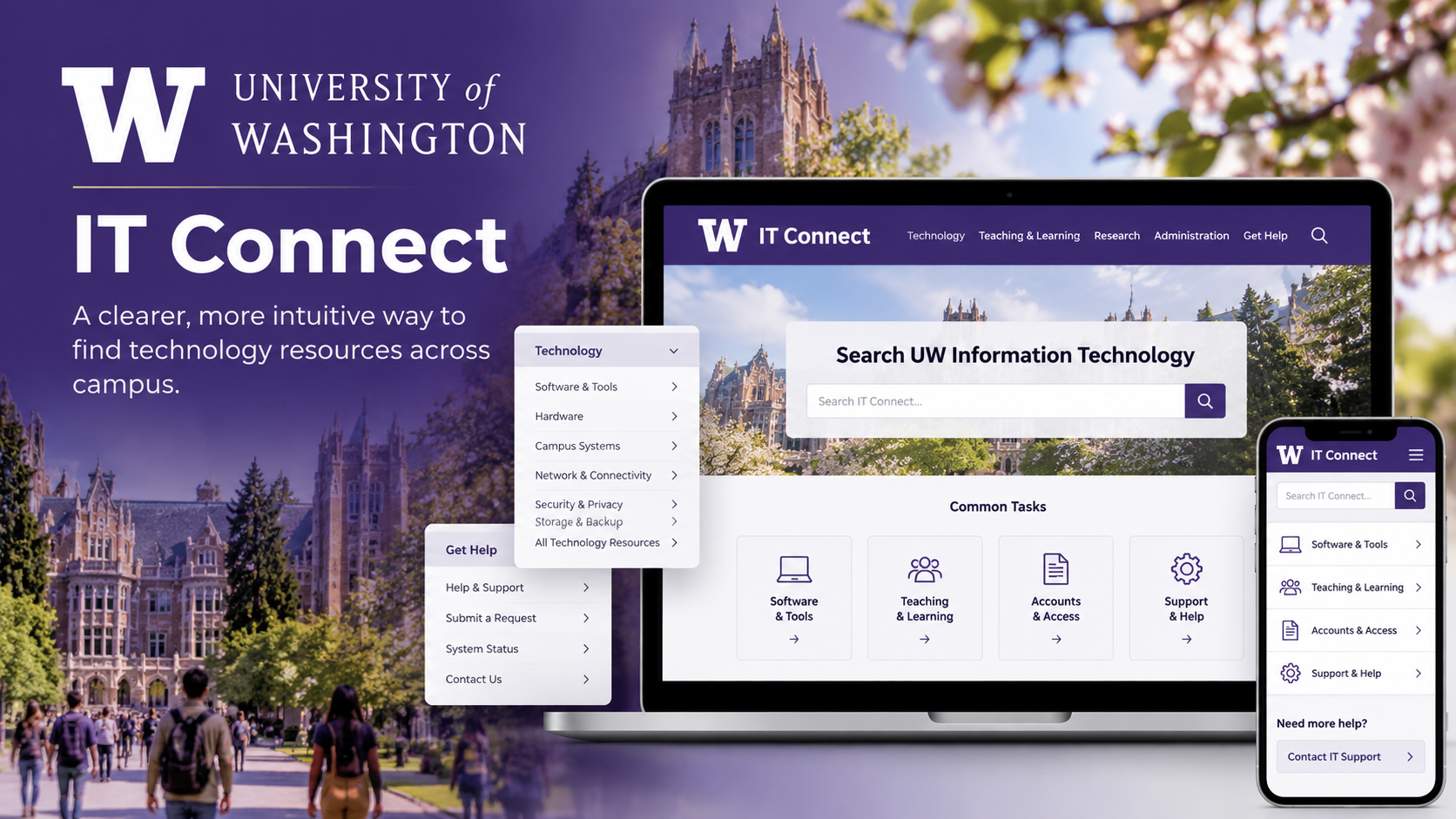 University of Washington IT Connect Portal Redesign